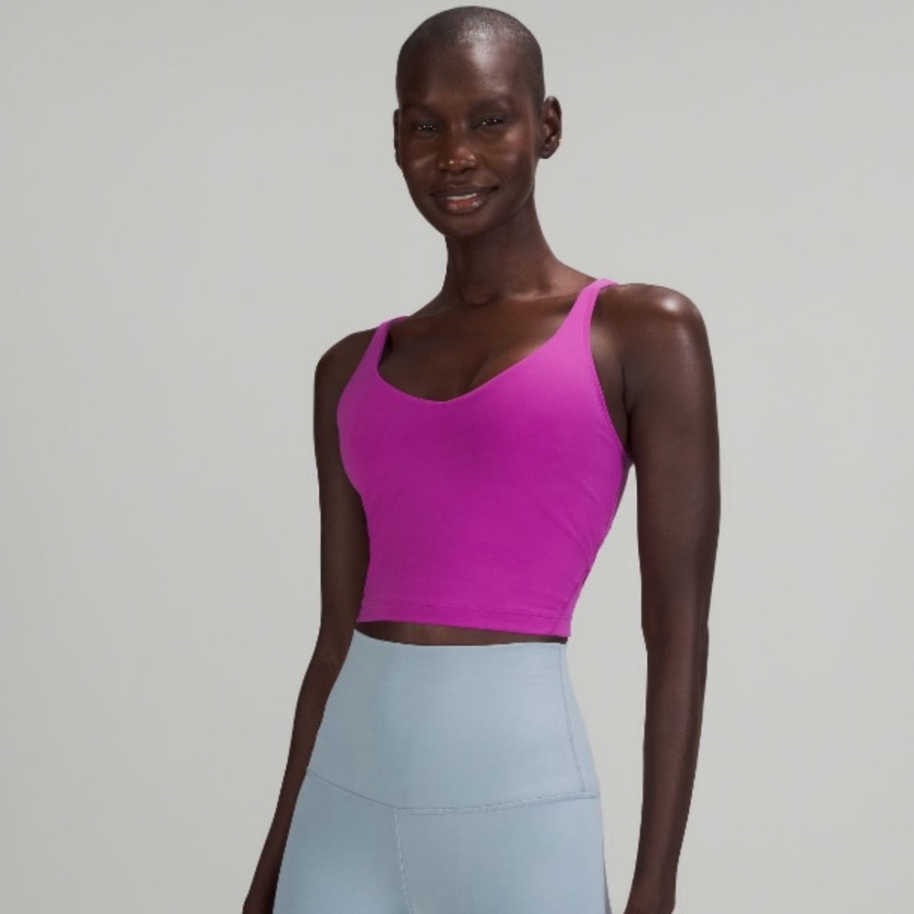 Lululemon align tank top bright purple/pink vivid plum size 2